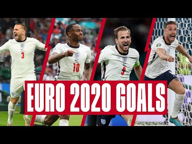 Kane, Sterling, Shaw, Henderson | Every England Goal From Euro 2020 | England