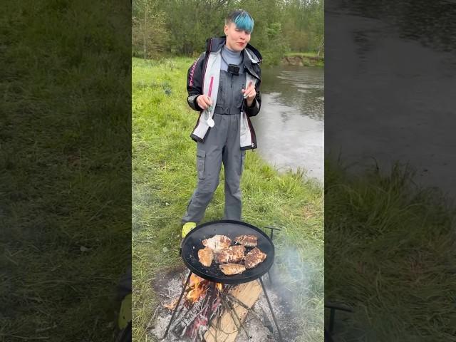 Приготовила улов 