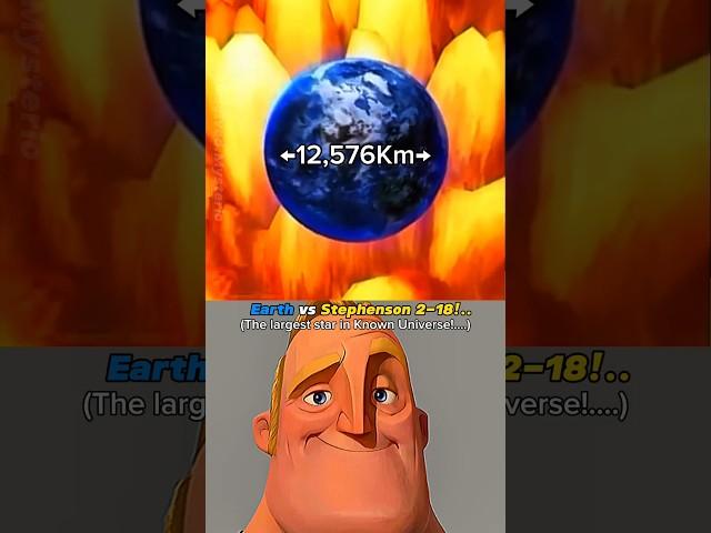 Earth vs The largest star in the Universe! #shorts #youtubeshorts #space #fyp #science