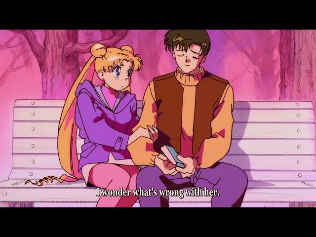 Luna snooping on Usagi and Mamoru