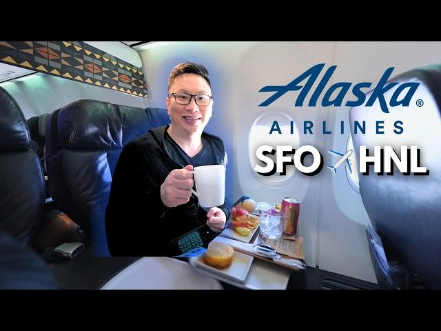 Alaska Airlines First Class SFO to HNL: Worth It?! ‍️ Boeing 737