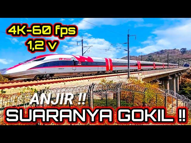 Video 4K 60fps Suara Whoosh Kereta Cepat Jakarta Bandung