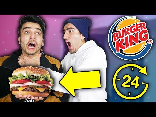 We ONLY Ate Burger King for 24 HOURS and Took It WAY TOO FAR! (IMPOSSIBLE CHALLENGE)