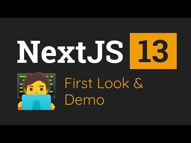 NextJS 13 - First Look at the /app Folder & Complete Demo