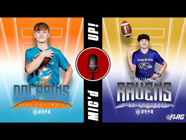 ROAR SPORTS - MIC'D UP - EPISODE 1 - LANDEN AND THE BEAR - NFL FLAG