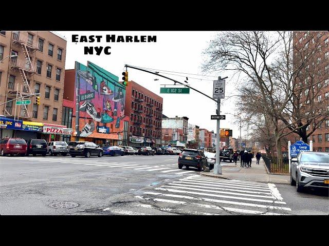 Walking East Harlem New York In January 2023