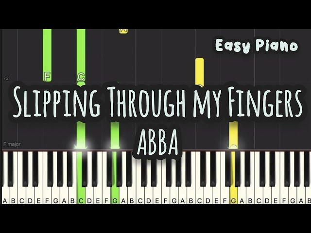 ABBA - Slipping Through my Fingers (Easy Piano, Piano Tutorial) Sheet