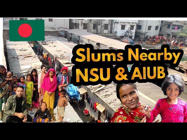 বসুন্ধরার পাশে এ কোন বস্তি? Slums In Dhaka Bangladesh |Vlog Documentary @prithveemallik