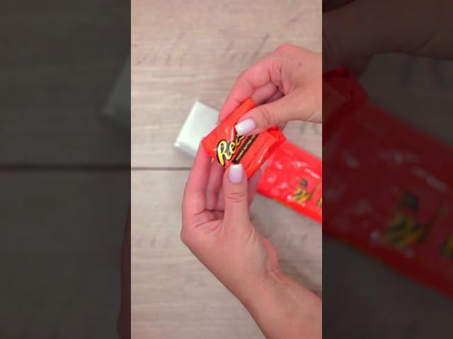 Filling platter with #sweets #candy #reversed #shorts #asmr #reeses #chocolate