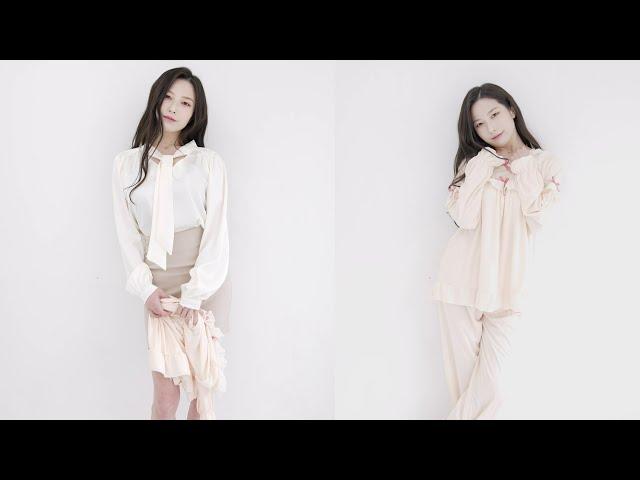 (4K 고화질 직캠) 후방주의 실루엣 룩북  챌린지️ / 원피스 파자마 룩북  LOOKBOOK