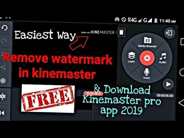 How to remove watermark on Kinemaster 2019 & How to download Kinemaster  Pro 2019 apk