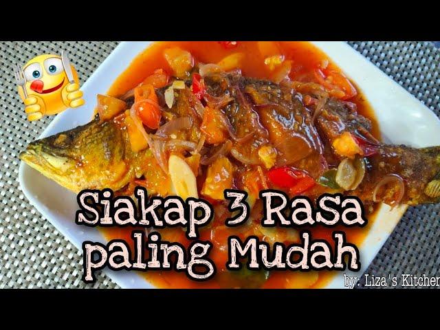 Siakap 3 Rasa yg Paling Mudah  | Guna bahan yang ada di dapur jerr