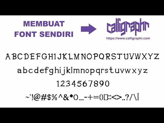 PART 2 - Cara Membuat FONT Melalui WEBSITE Pembuat Font