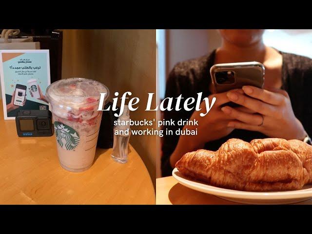 starbucks' pink drink, working in dubai | A visual diary | Bee Danise