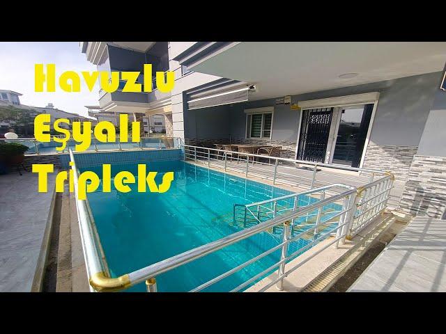 --SATILDI--Didimde Müstakil Havuzlu Eşyalı Satılık Tripleks/ Didim Satılık Villa/@DidimFatihEmlak