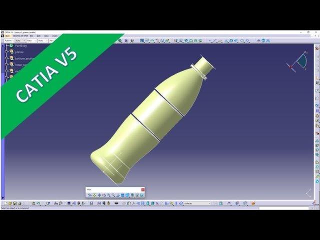 PET - Bottle - Part 1 - Catia v5 Training - Generative Shape Design