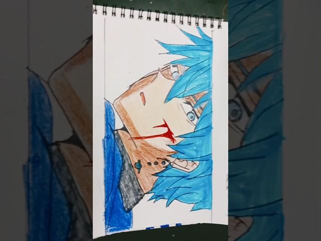 Lance Crown drawing with colour