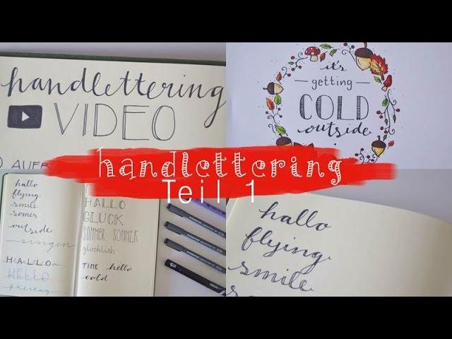 Hand Lettering, die besten Stifte und Schriftarten #1