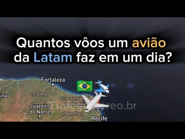 Quantos voos um Avião da Latam faz em um dia ?