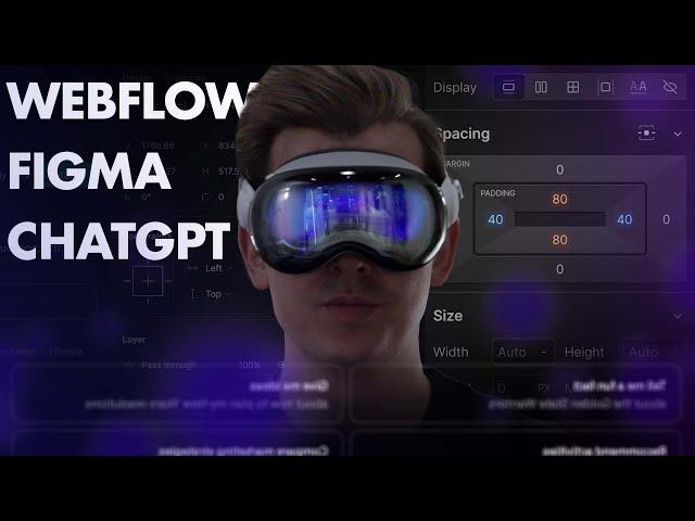 First Look at Webflow, Figma & ChatGPT in Apple Vision Pro!