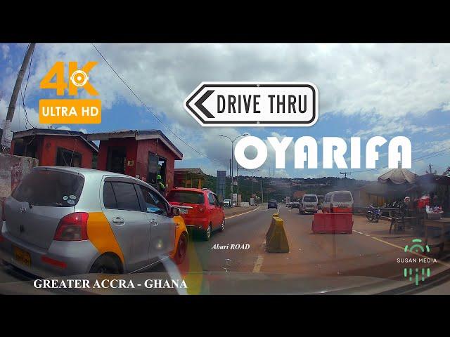 Oyarifa Road Drive from Adenta in Accra Ghana 4K