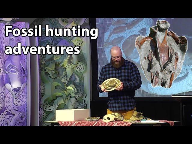 Fossil Adventures in New Zealand - talking fossils at The Museum of New Zealand Te Papa Tongarewa