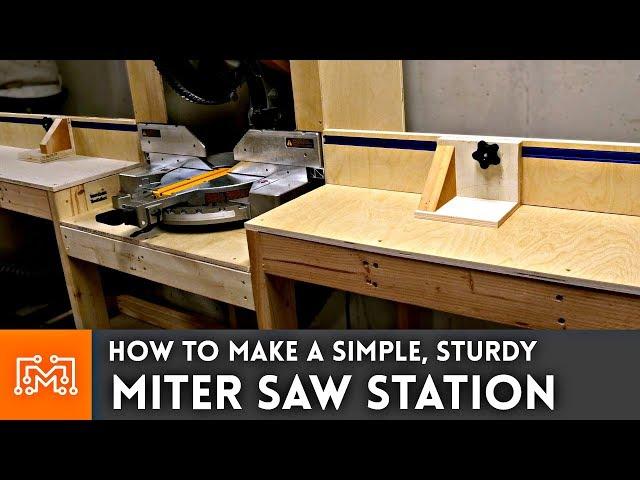 Miter Saw Station // Woodworking How To | I Like To Make Stuff