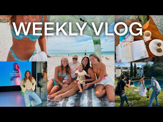 a florida day in my life vlog: beach day, devotion thoughts, I modeled for hollister