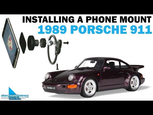 Installing a Rennline iPhone Mount in a 1989 Porsche 911 | DIY With Bob