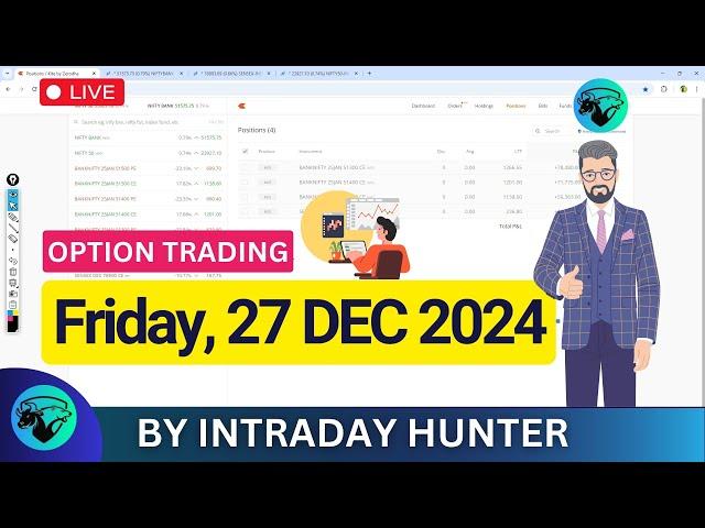 Live Bank Nifty Option Trading  | Intraday Trading by Intraday Hunter