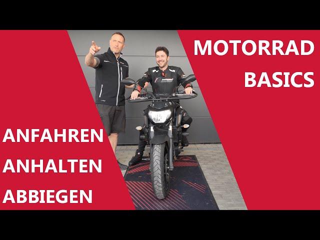 Anfahren, Anhalten und Abbiegen mit dem Motorrad! Motorrad Basics