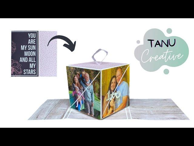 Pop Up Photo Cube in a Card | Tutorial by Tanu Creative