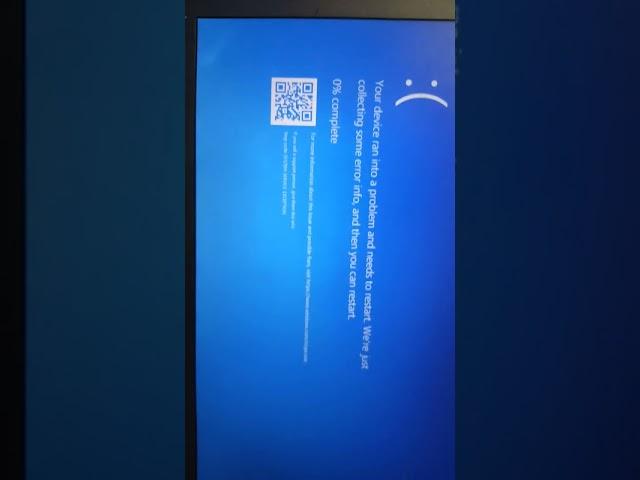 Your device ran into a problem  needs to restart. #laptopproblem #restart