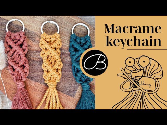 How to: MACRAME KEYCHAIN | DIY | tutorial Bobbiny | PL Sub.