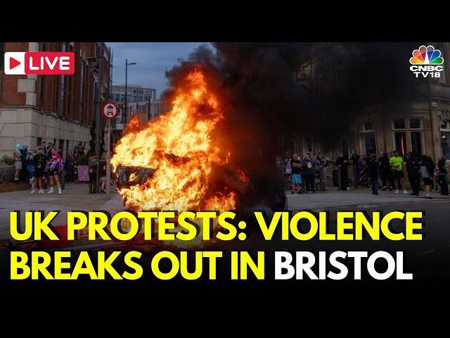 UK Protests LIVE: Far-right Protesters Clash With Police | Bristol Riots LIVE |  Southport | N18G