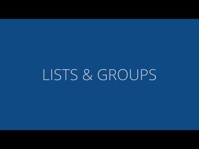 Lasso CRM's List & Group Features