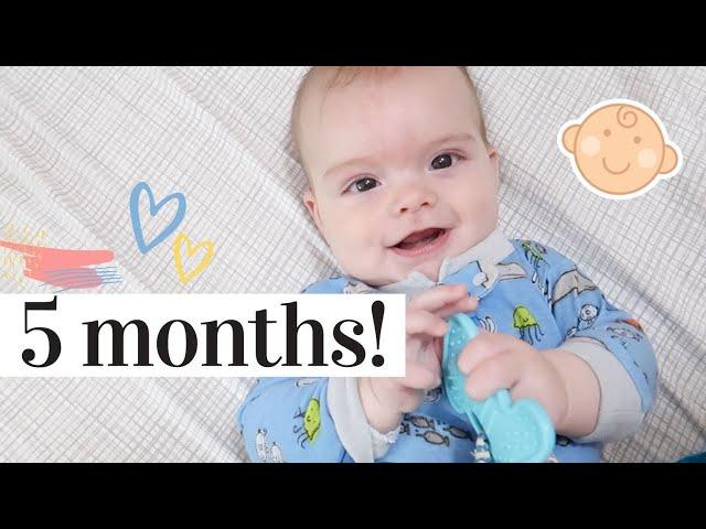 5 MONTH BABY UPDATE | SLEEPING UPDATES, STARTING SOLIDS, AND BABY MILESTONES