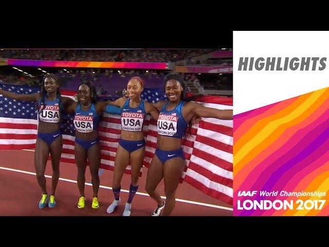 Winning Moment | Women's 4x100m | IAAF World Championships London 2017