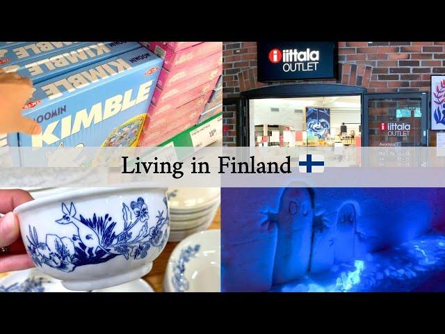 Living in Finland Vlog #13  | Grocery Shopping | Supermarket | Moomin Ice Cave | Iittala Outlet