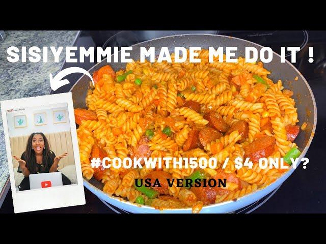 #SisiYemmietv challenge | Cook with 1500 Naira/ $4 | USA Version | Is it possible? | Mansa Queen