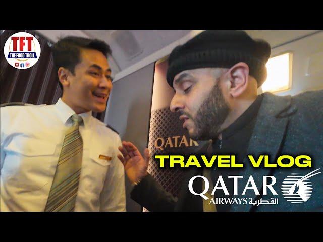 Travelling BACK TO THE UK VIA DOHA | Travel Vlog | TFT