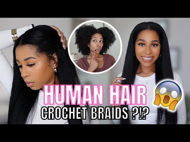 HUMAN HAIR CROCHET BRAIDS | START TO FINISH INSTALLATION | COILYCUE