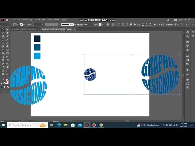 how to make a 3D logo in AI Adobe illustrator.     @Logovo3d @GraphicDesignwithKutub