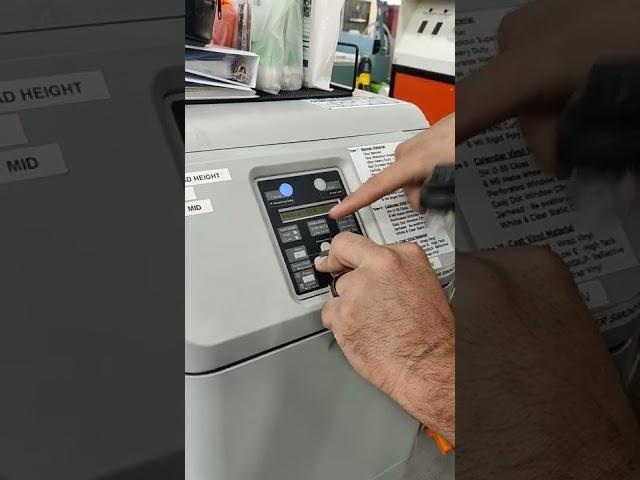 Large Format - Troubleshooting - How to Access the Service Menu to Reset Lifetimes (Mutoh 1638X)
