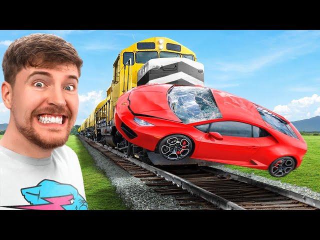 Poyezdni to'xtat, Lamborgini-ni yutib ol! - @MrBeast O'zbekcha