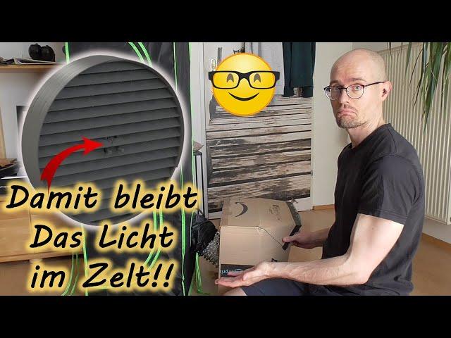 Lichtfalle für die Growbox: Der Secret Jardin Light Baffle | Zuluft lichtdicht