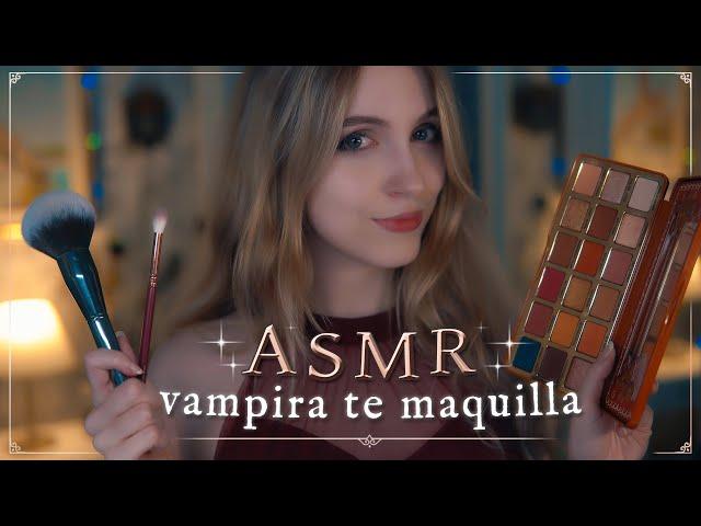 FRIEND does your MAKEUP for the PARTY  ASMR VAMPIRE DIARIES (Personal Attention)