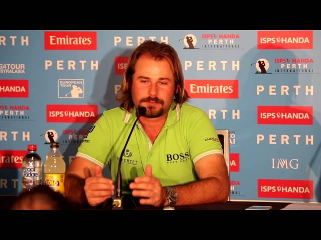 Victor Dubuisson Wednesday media conference 2016 ISPS Handa Perth International