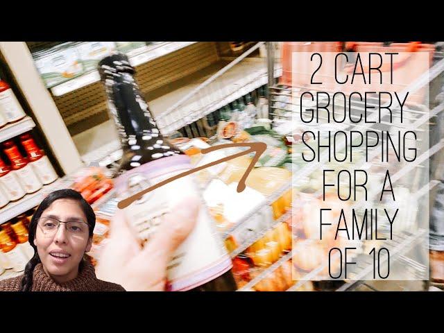 Shop For Groceries With Me || Large Family Grocery Shopping