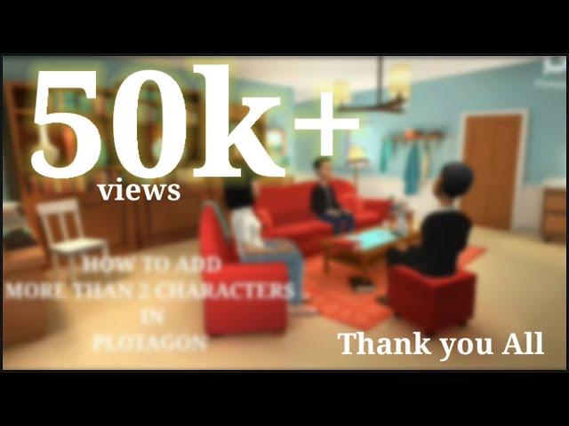 How to add more than two characters in one scene using plotagon App